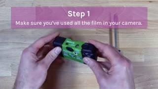 FILM DINO | How to remove film from your disposable camera