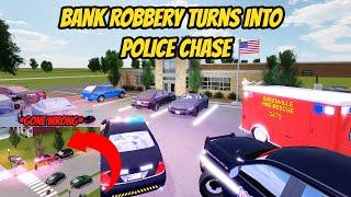 Greenville, Wisc Roblox l Bank Robbery Rp *POLICE CHASE*