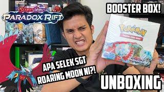 POKEMON PARADOX RIFT BOOSTER BOX UNBOXING! MEMBURU ROARING MOON!