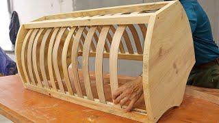 Extremely Creative Project With Wooden Strips // How To Make A Wooden Hammock For Kids