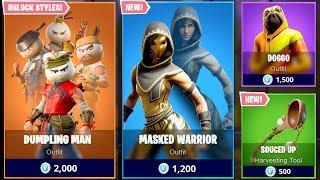 *LEAKED* Encrypted Fortnite Skins..!! (Bao Bros, Doggo, Masked Warriors)