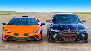 BMW M4 CS v Lambo Huracan: DRAG RACE