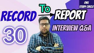 Record To Report Process Interview Questions And Answers 30 Questions Covered