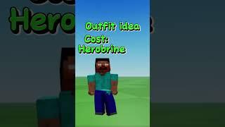 Making Herobrine in roblox outfit idea! #shorts #trending #gaming #roblox