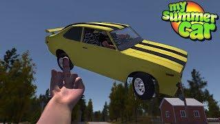 My Summer Car - THROWING THE YELLOW CAR