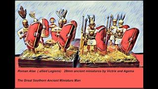 Roman Alae (allied) Legions.  28mm miniatures.  Victrix and Agema