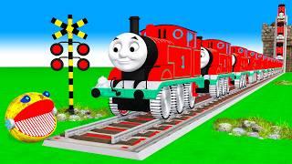 【踏切アニメ】あぶない電車 TRAIN Thomas  Fumikiri 3D Railroad Crossing Animation #1