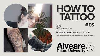 HOW TO TATTOO - MULTICAM VIDEO - LION PORTRAIT