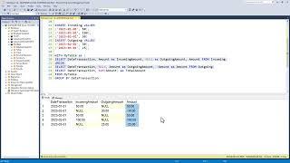 Combing two SQL Server tables together, and creating a Running Total