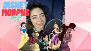 Disney Characters Turning Into Different Disney Character's Parts 1-3 - Voice Actor Impressions