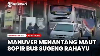 MANUVER MENGERIKAN! Sopir Bus Sugeng Rahayu: Hampir Pindah Alam