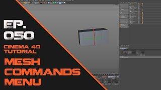 Learn the Mesh Command Menu in Cinema 4D