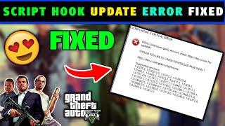 Script Hook V Critical ERROR New Update  | gta 5 script hook v critical error | gta 5 error | gtav