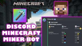 How to use the IDLE MINER Discord Bot! | Play Minecraft in Discord!