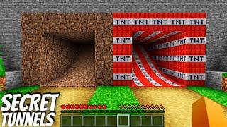 Where do lead SECRET TUNNELS in Minecraft ? DIRTY TUNNEL vs TNT TUNNEL ? WHAT are the BEST STAIRS ?