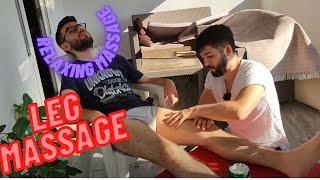 ASMR  LEG AND FOOT MASSAGE RELAXING MASSAGE SLEEP MASSAGE SLEEPING MASSAGE #leg #foot #sleep