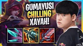 GUMAYUSI CHILLING WITH XAYAH! - T1 Gumayusi Plays Xayah ADC vs Tristana! | Bootcamp 2023