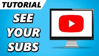 How to See Who Subscribes to you on YouTube! (Full Guide 2024)