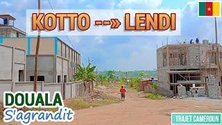 (Douala) Allons au quartier Lendi par Kotto et Logbessou  - Trajet Cameroun