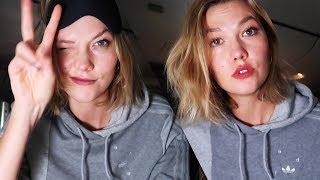 my everyday makeup look...on a plane | Karlie Kloss