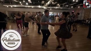 Natalia y DJ Steve G Salsa dancing at Palladium Salsa Social Houston