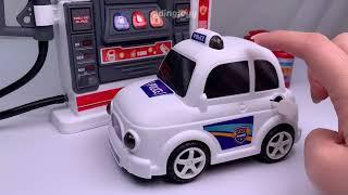 [toy asmr] Gas Station Playset & Police Car Series Toys ASMR 주유소 놀이 장난감 Satisfying with Unboxing