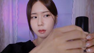 ASMR.No Talking 메이크업 하는 소리 | 핀셋 | 고데기 | Doing your Makeup sound | tweezers | curling iron