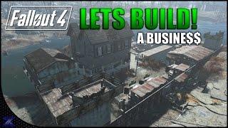 Fallout 4: Taffington Boathouse Settlement Build - Lets Build a Business | Infinite Caps No Cheating