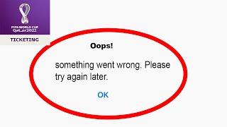 Fix FIFA+ App Oops Something Went Wrong Error | Fix FIFA+ something went wrong error |PSA 24