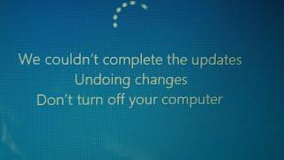 Fix- we couldn't complete the updates undoing changes// 100% working for all laptops like HP, Dell