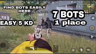 How to maintain 5 kd || Get 7 Bots easily || Secret location in Erangel Map|| Must watch