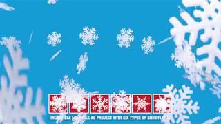 Christmas Snowflakes Loop After Effects AE Snow