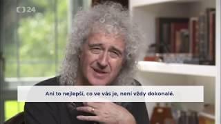 Brian May talking "Queen" with Petr Vizina Czech TV  Pt1- televised 30/09/2017
