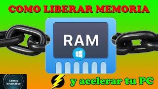 Como limpiar LIBERAR MEMORIA RAM en Windows 10 sin programas y ACELERAR optimizar el PC al máximo.