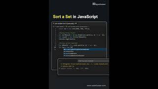 Sorting Sets in JavaScript Made Easy