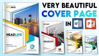 Beautiful Cover Page Design In Word PPT