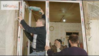 Poor family in Vardenis Armenia are getting installed new windows