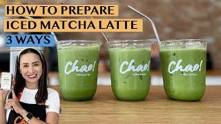 CHECK OUT 3 WAYS TO PREPARE ICED MATCHA GREEN TEA LATTE - Inspired by a visit to #starbucks