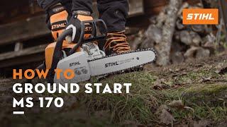 STIHL MS 170 benzyna | Jak uziemić piłę łańcuchową | Instrukcja