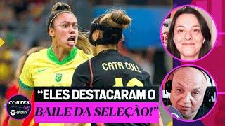 O BRASIL AMASSOU! TATI FALA DA REPERCUSSÃO DO JOGO NA ESPANHA E COMENTA VAGA NA FINAL COM ANDRÉ