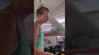 Checking safety gear before going to sea #family #sailing #safety #viral