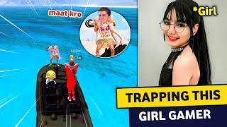 Trapping this Girl gamer was extremely funny  - BGMI Funny Gameplay