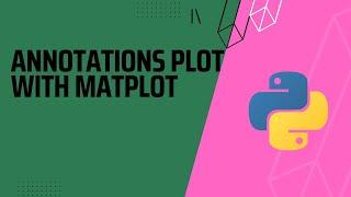 Annotations Plot with Matplot in Python #rlanguagestatistics #python