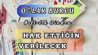 OĞLAK BURCU HAFTALIK GÜNDEM 🪶️