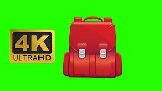 School Backpack Green Screen Effects UHD 4K