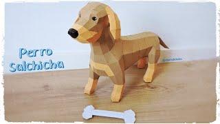  Haz tu Propio Perro Salchicha en PaperCraft, Plantillas Gratis! DIY