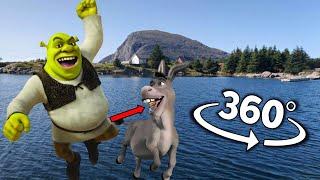 SHREK And DONKEY 360° Finding Challenge | 360 degree video