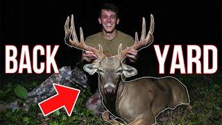 Bow Hunting BACKYARD Atlanta Buck!! (opening day) *PERFECT SHOT