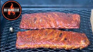 Red Oak Smoked Spare Ribs | Pecos Offset Smoker