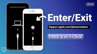 (2024 Free) How to Enter/Exit Recovery Mode in 1-Click All iPhone | Support.apple.com/iphone/restore